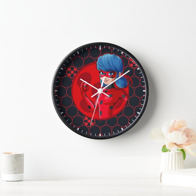 Ladybug Red Badge Clock (Home)