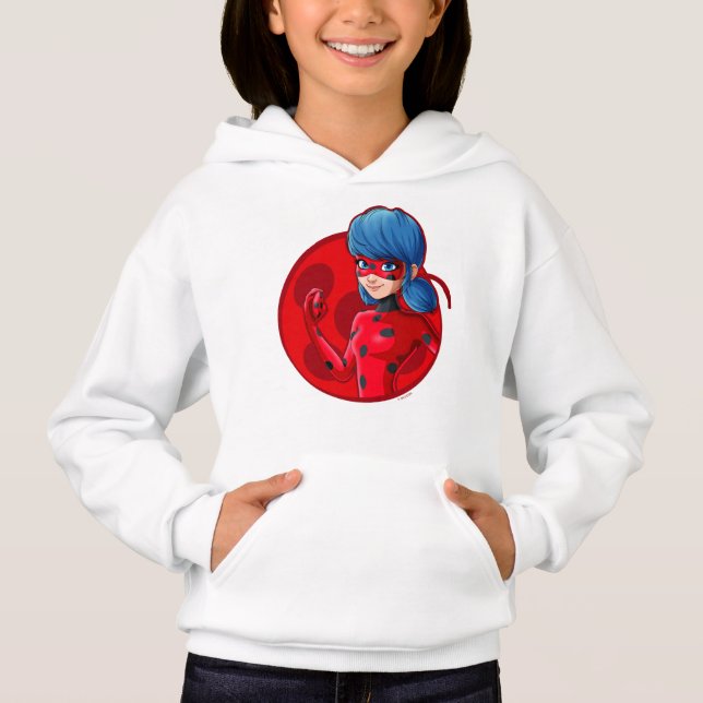 Ladybug Red Badge Hoodie (Front)