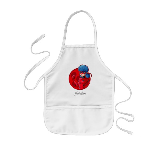 Ladybug Red Badge Kids' Apron (Front)