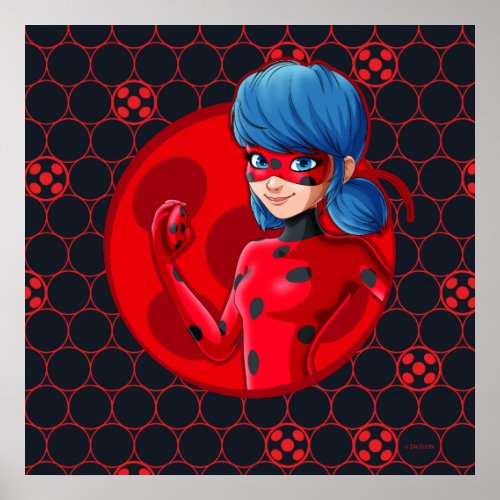 Ladybug Red Badge Poster