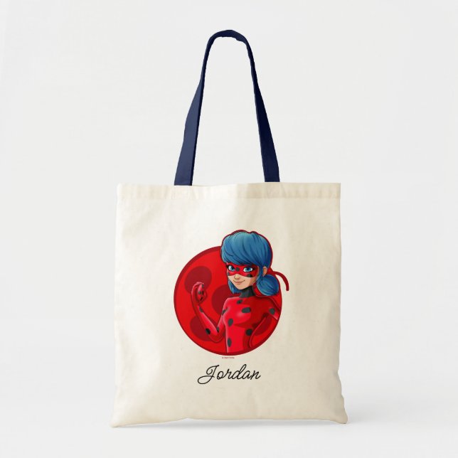 Ladybug Red Badge Tote Bag (Front)