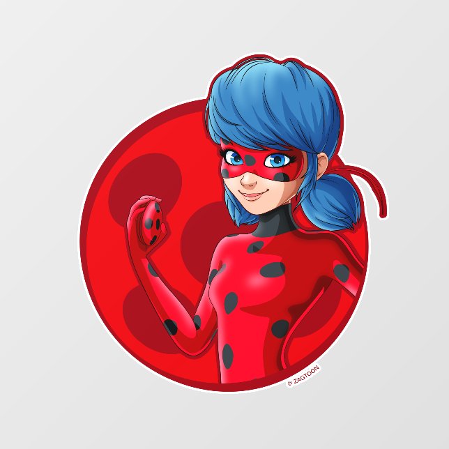 Ladybug Red Badge Wall Decal (Front)