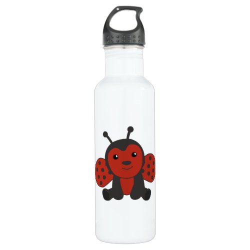 Ladybug Red Cute Animals For Kids Stainless Steel Water Bottle