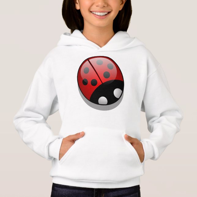 Ladybug, Red Ladybug, Cute Ladybug, Lady Beetle  Hoodie (Front)