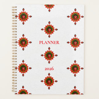 Ladybug Red White and Green 2026 Planner