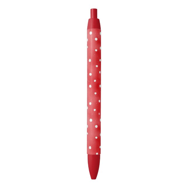 Ladybug Red White Dots Birthday Pen (Front Vertical)