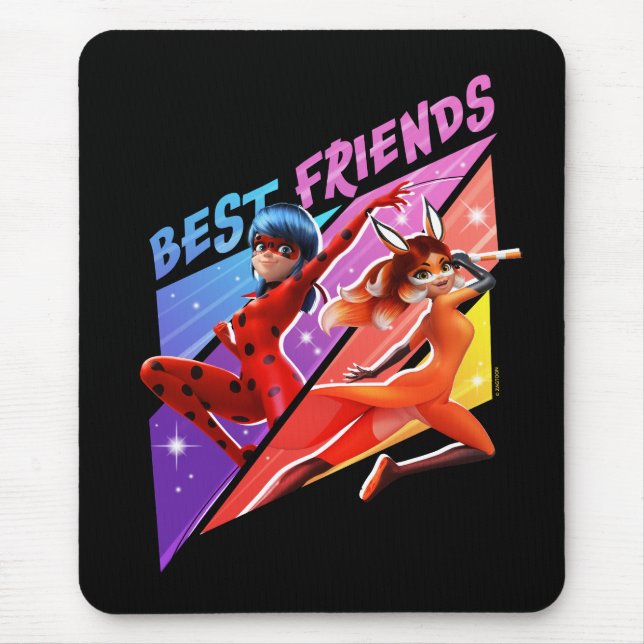 Ladybug & Rena Rouge | Best Friends Mouse Pad (Front)