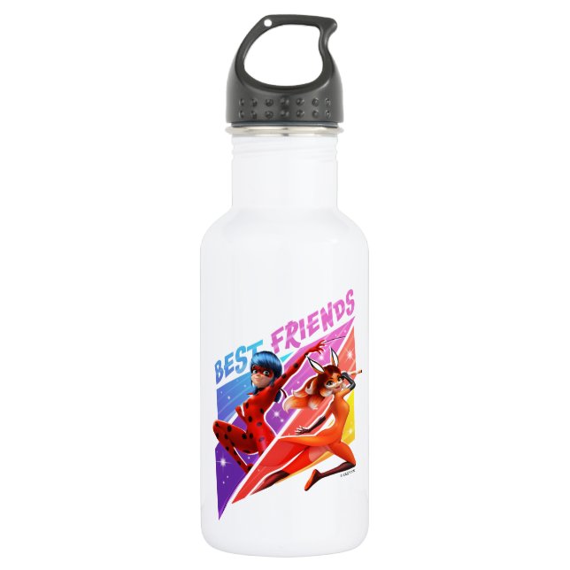 Ladybug & Rena Rouge | Best Friends Stainless Steel Water Bottle (Front)