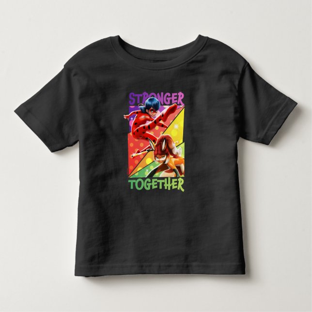 Ladybug & Rena Rouge | Stronger Together Toddler T-shirt (Front)