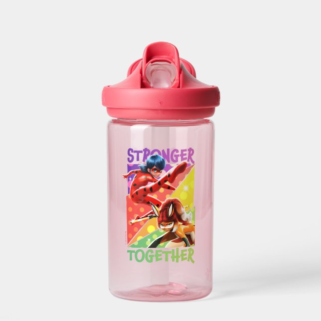 Ladybug & Rena Rouge | Stronger Together Water Bottle (Front)