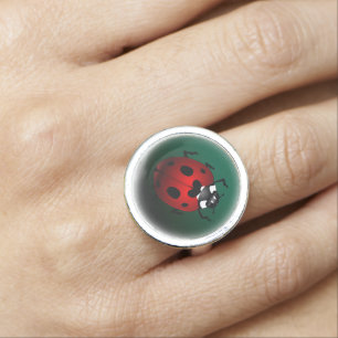 Ladybug Ring Ladybug Art Jewelry Ladybird Gift