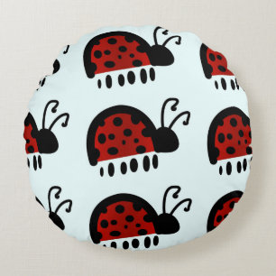 LadyBug Round Pillow