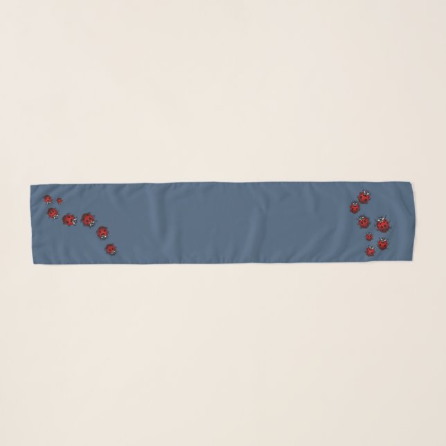 Ladybug Scarf Cute Ladybird Ladybug Art Scarves (Front (Horizontal))