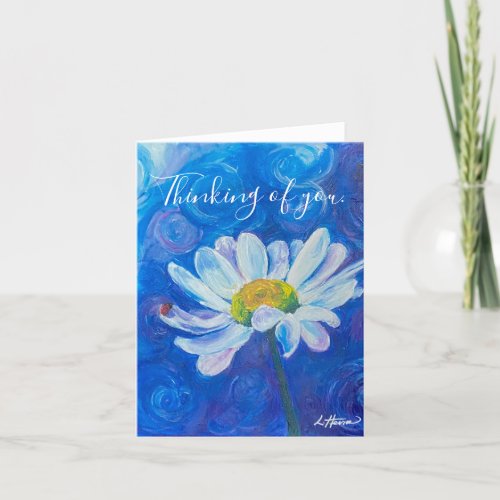 Ladybug Serenade Thinking of You Blank Card