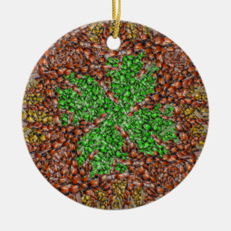 Ladybug Shamrock Ornament