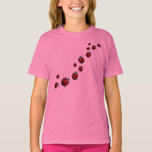 Ladybug Shirt Girl's Fitted T-shirt Ladybug Shirt