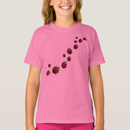 Ladybug Shirt Girls Fitted T_shirt Ladybug Shirt