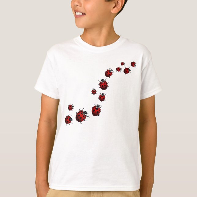 Ladybug Shirt Kid's Sport Shirt  Ladybird Shirts (Front)