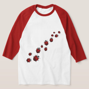 Ladybug Shirt Lady's Baseball Jersey Ladybug Shirt