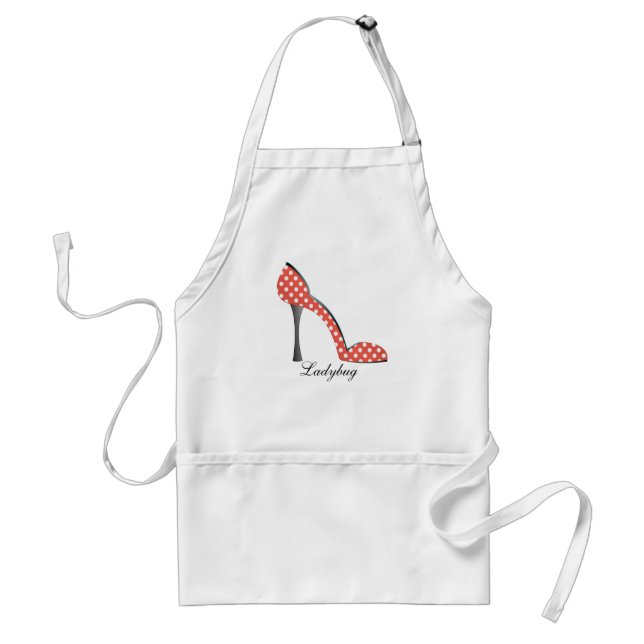 Ladybug Shoe Adult Apron (Front)