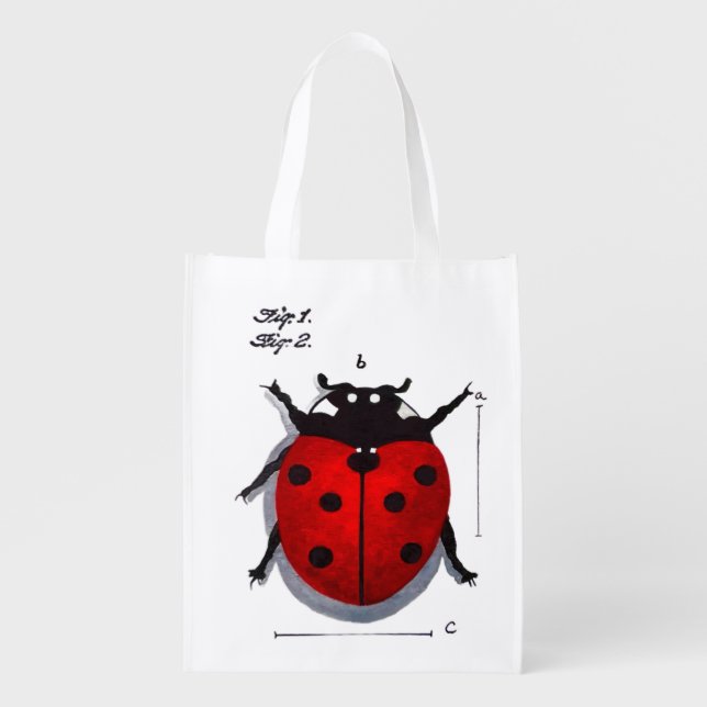 Ladybug Shopping Tote (Front)