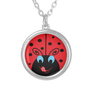 Ladybug Silver Plated Necklace