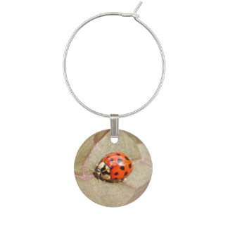 Ladybug Sphere ~ Wine Charm