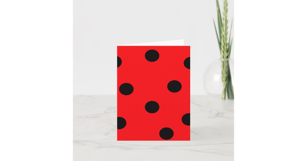 Ladybug Spots Note Card | Zazzle