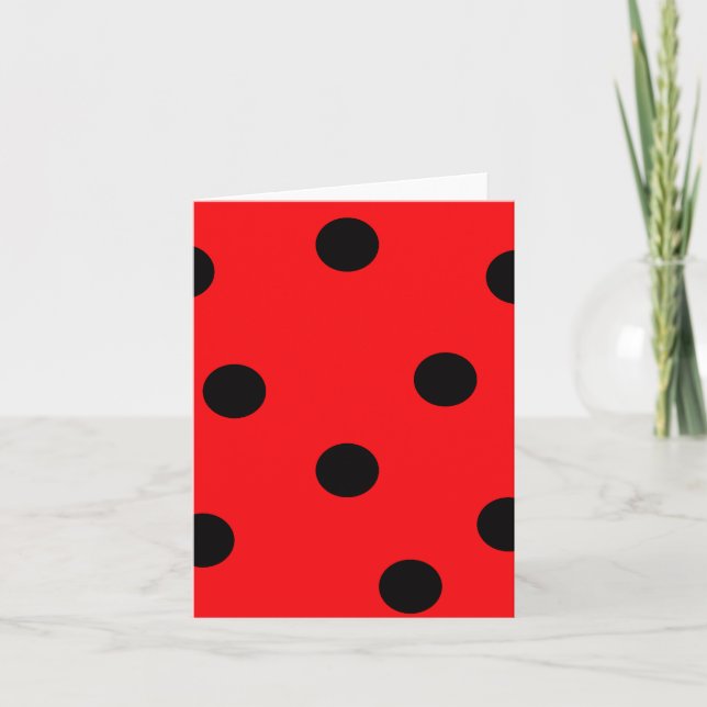 Ladybug Spots Note Card (Front)