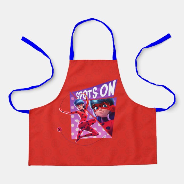 Ladybug | Spots On Purple Graphic Apron (Front)