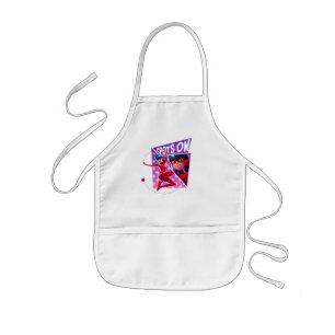 Ladybug Spots On Purple Graphic Kids' Apron