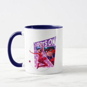 Ladybug Spots On Purple Graphic Mug