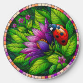 Ladybug Stained Glass Wireless Charger (Front)
