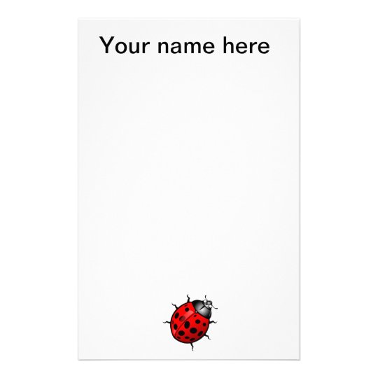 Ladybug Stationery | Zazzle.com
