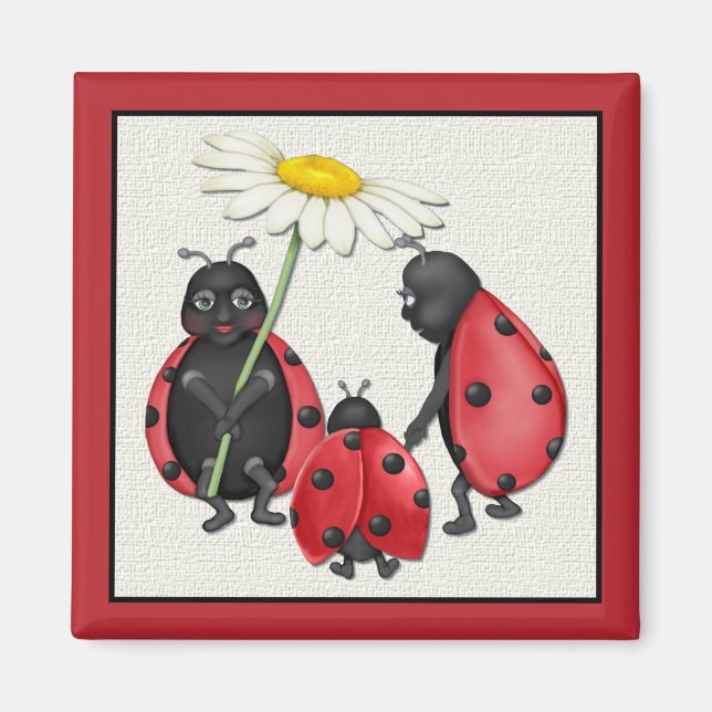 Ladybug Stroll Magnet (Front)
