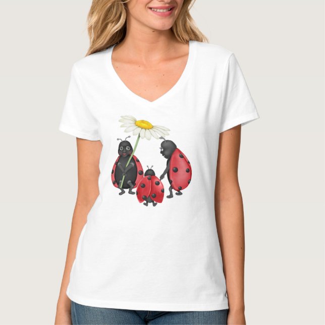 Ladybug Stroll T-Shirt (Front)