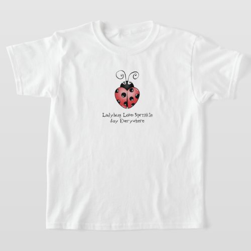 Ladybug Summer Vibes Fun and Playful Insect Design T_Shirt