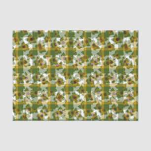 Ladybug-Sunflowers-Plaid Tissue Paper