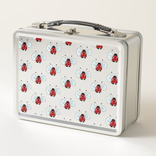 Ladybug Table Lamp Metal Lunch Box