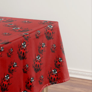 Ladybug Tablecloth Ladybug Ladybird Art Tablecloth