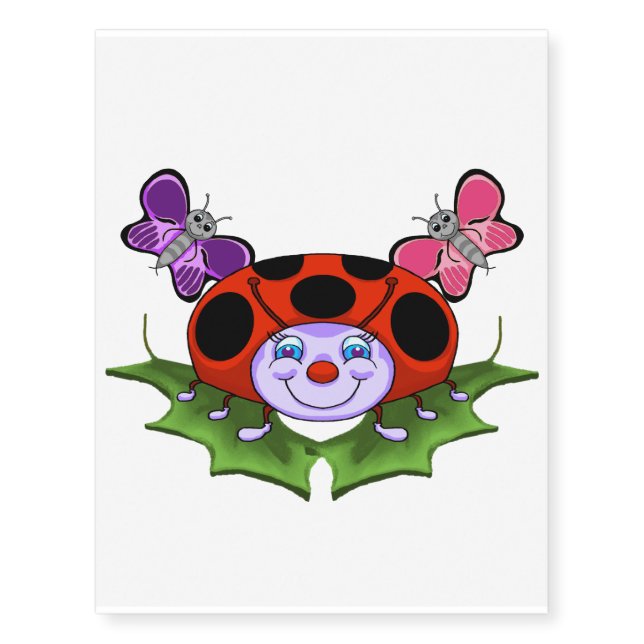 Ladybug Temporary Tattoos (Front)