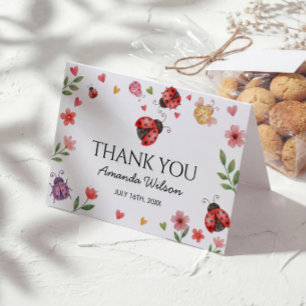 Ladybug Thank You Card