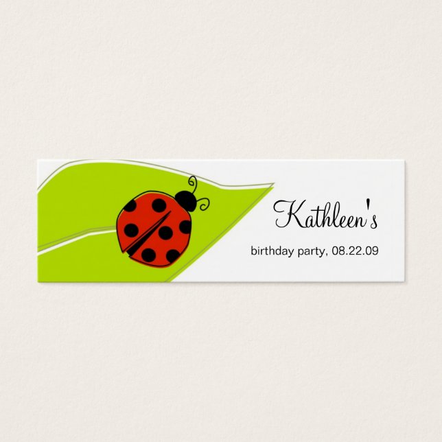 Ladybug Thank You Tags (Front)