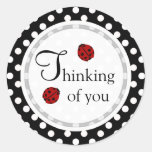 Ladybug: Thinking Of You Stickers at Zazzle
