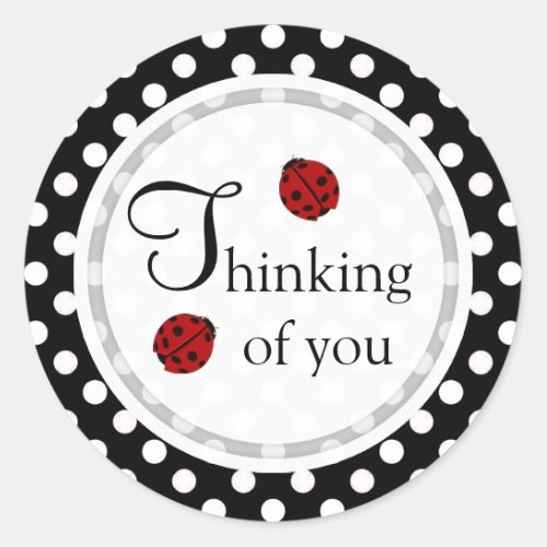 Ladybug Thinking Of You Stickers