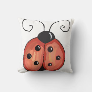 Ladybug Throw Pillow