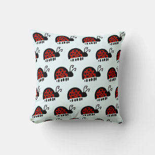 LadyBug Throw Pillow