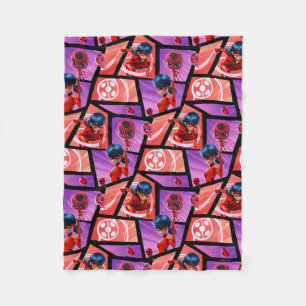 Ladybug & Tikki Pattern Fleece Blanket