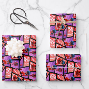 Ladybug & Tikki Pattern Wrapping Paper Sheets