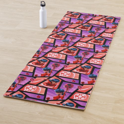 Ladybug  Tikki Pattern Yoga Mat